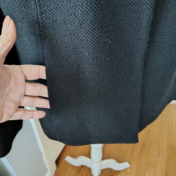 Eileen Fisher Black Honeycomb Textured Jacket 1X - Picture 10 of 15